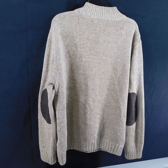 CHAPS Tan 100% cotton with elbow patches Size L - Picture 2 of 5